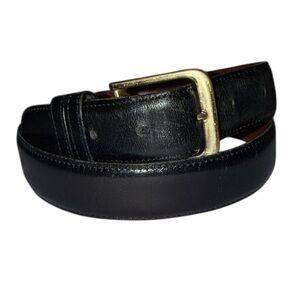 Men’s Vintage Black 5800 Cowhide Leather Belt, Size 34” 85 cm